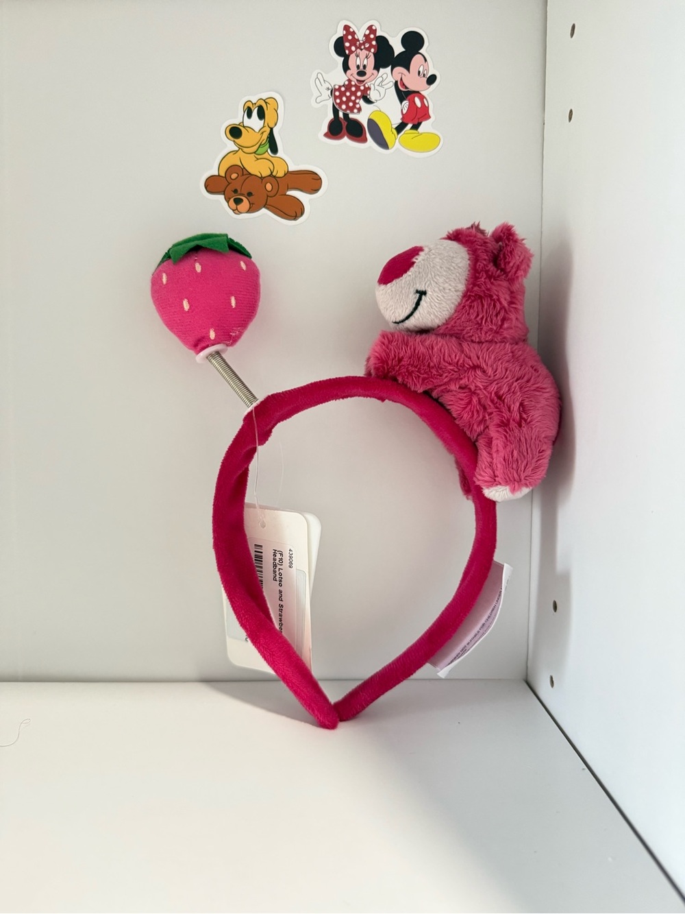 Disney Lotso Plush Bear & Strawberry Headband